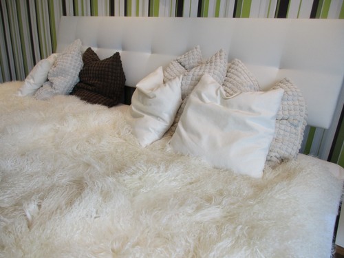 Tibetlamm bettauflage decke - bettauflage,
