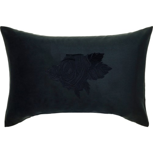 Black rose kissen 40x60cm - black,